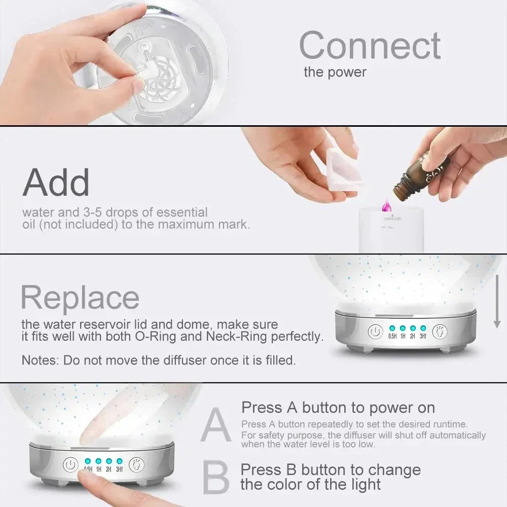 lamp  Humidifier  Air diffuser  3D glass aromatherapy diffuser  Aromatherapy essential oil diffuser  Glass ultrasonic diffuser  LED light aroma diffuser  3D design essential oil diffuser  Glass vaporizer for aromatherapy  Aroma mist diffuser  Contemporary 3D diffuser  Elegant glass aromatherapy device  3D glass ultrasonic humidifier