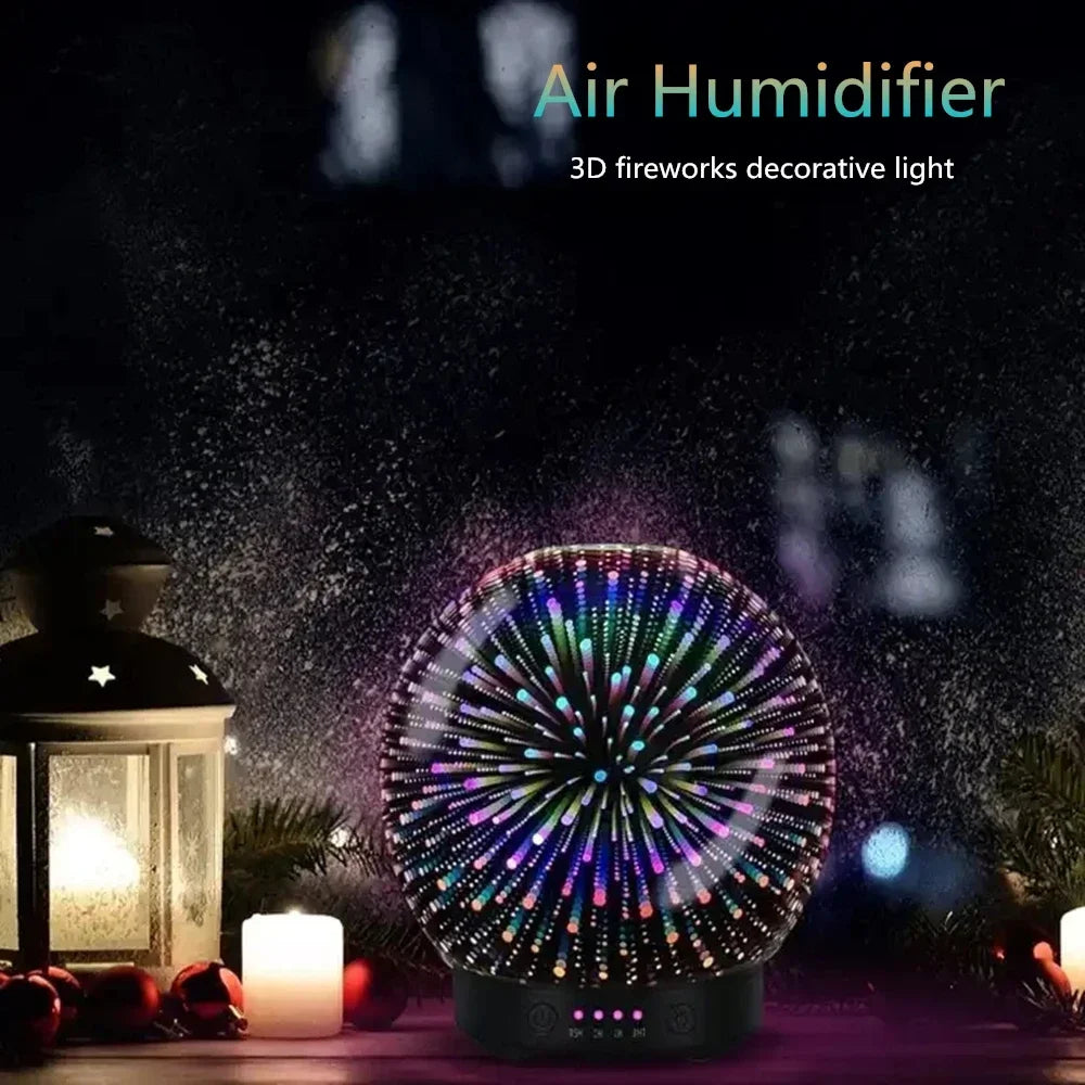 lamp  Humidifier  Air diffuser  3D glass aromatherapy diffuser  Aromatherapy essential oil diffuser  Glass ultrasonic diffuser  LED light aroma diffuser  3D design essential oil diffuser  Glass vaporizer for aromatherapy  Aroma mist diffuser  Contemporary 3D diffuser  Elegant glass aromatherapy device  3D glass ultrasonic humidifier