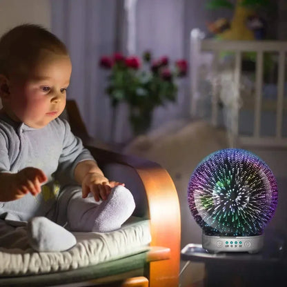 lamp  Humidifier  Air diffuser  3D glass aromatherapy diffuser  Aromatherapy essential oil diffuser  Glass ultrasonic diffuser  LED light aroma diffuser  3D design essential oil diffuser  Glass vaporizer for aromatherapy  Aroma mist diffuser  Contemporary 3D diffuser  Elegant glass aromatherapy device  3D glass ultrasonic humidifier