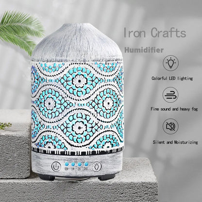 Light  Humidifier  Air diffuser\  Air humidifier  Aroma diffuser  Ultrasonic mist maker  Essential oil humidifier  Room fragrance dispenser  Home air moisture device  Cool mist humidifier  Aromatherapy diffuser  Desktop humidifier  Scented mist generator  Quiet humidification unit  Fragrance and humidity combo